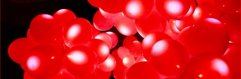Red balloon lamp
